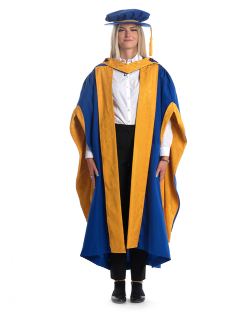 Anglia Ruskin University PhD Gown, Cap and Hood Set Evess Group