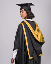 Masters Graduation Gown, Cap & Hood Set