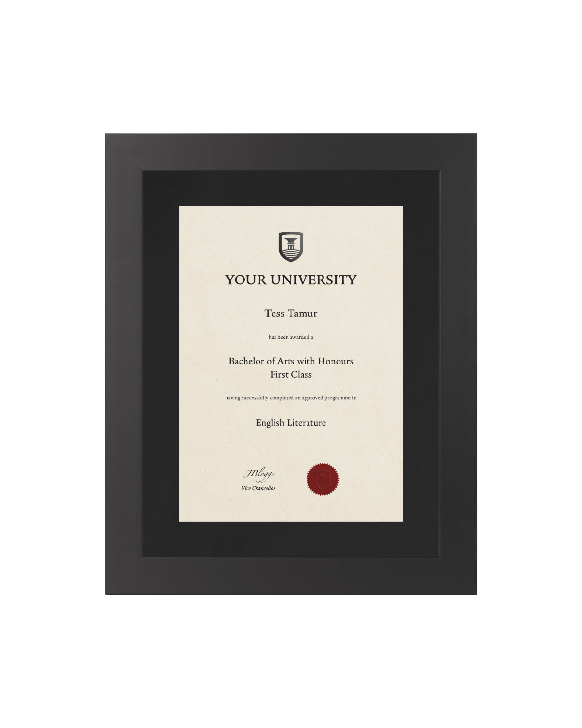 Degree / Certificate Display Frame - Modern Style