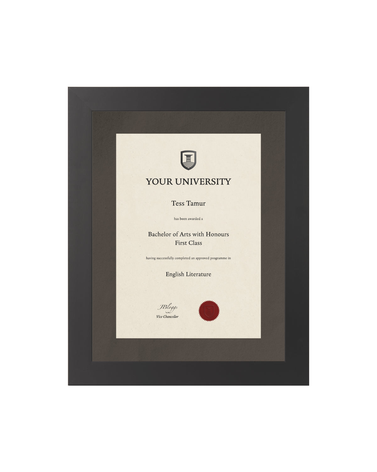 Degree / Certificate Display Frame - Modern Style