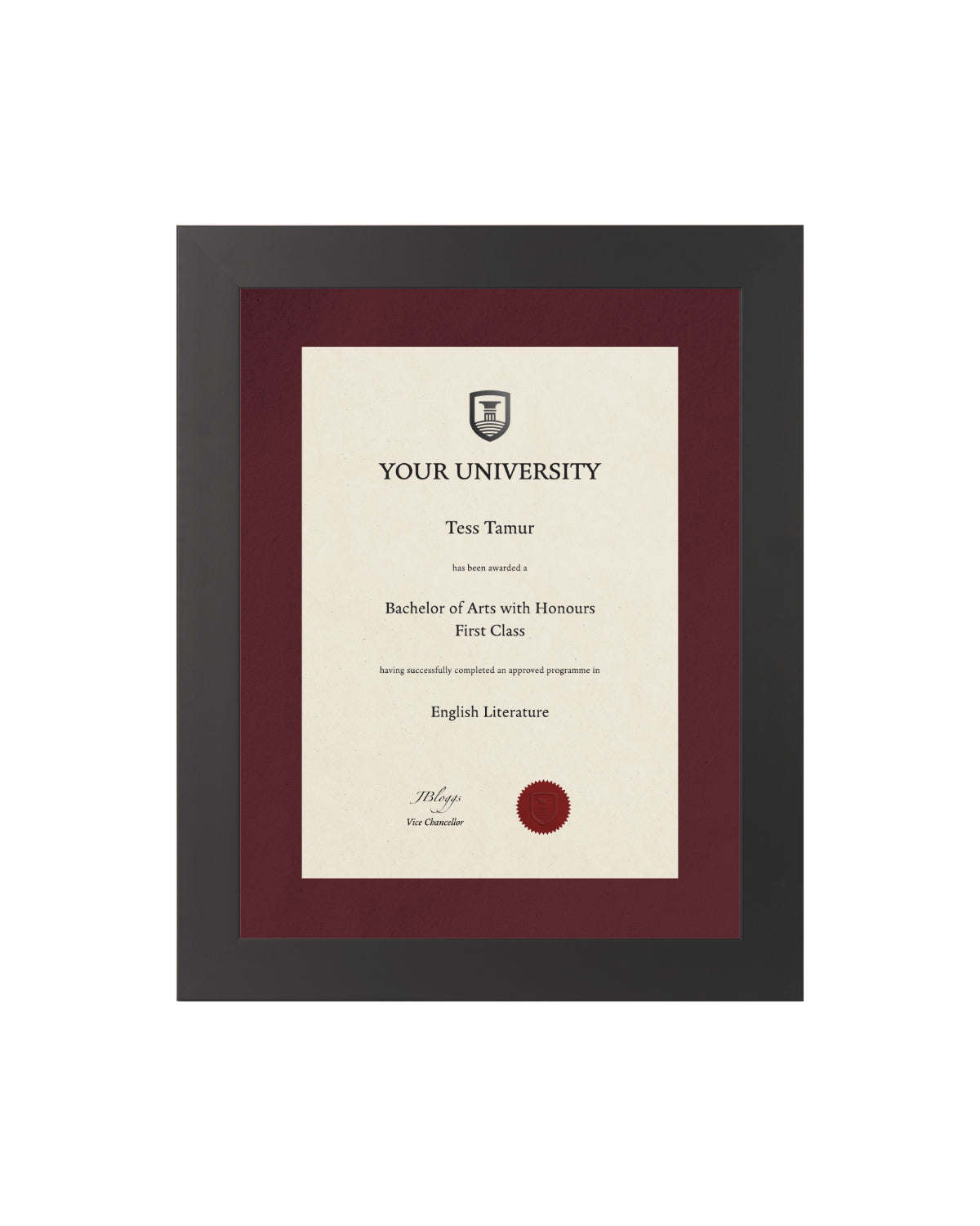 Degree / Certificate Display Frame - Modern Style