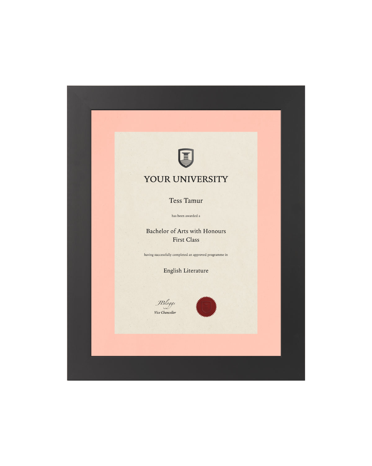 Degree / Certificate Display Frame - Modern Style