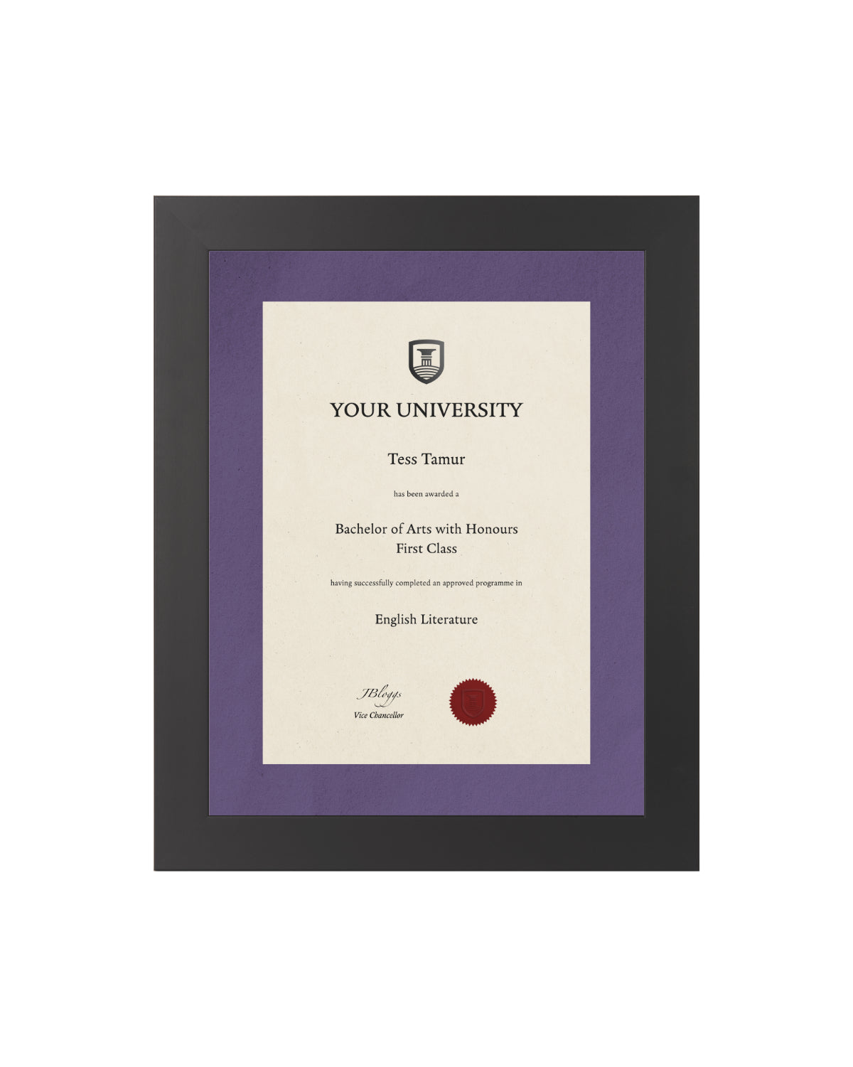 Degree / Certificate Display Frame - Modern Style