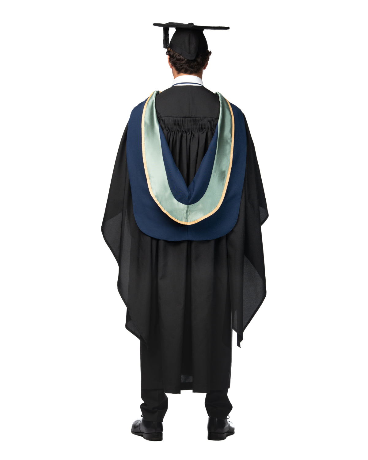 slim fit dress slacks Endea Graduation Bachelors Hood for Science, Mathematics, Political Science