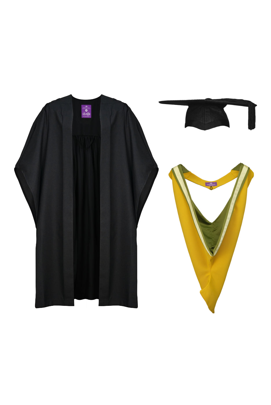 University of Bath | BA | Bachelor of Arts Gown, Cap and Hood Set