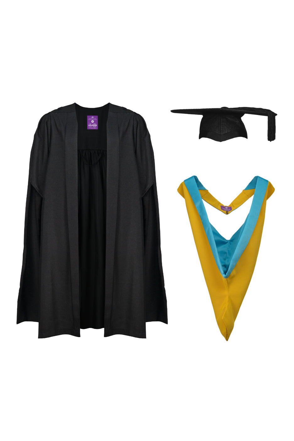 University of Bath | MSc | Master of Science Gown, Cap and Hood Set
