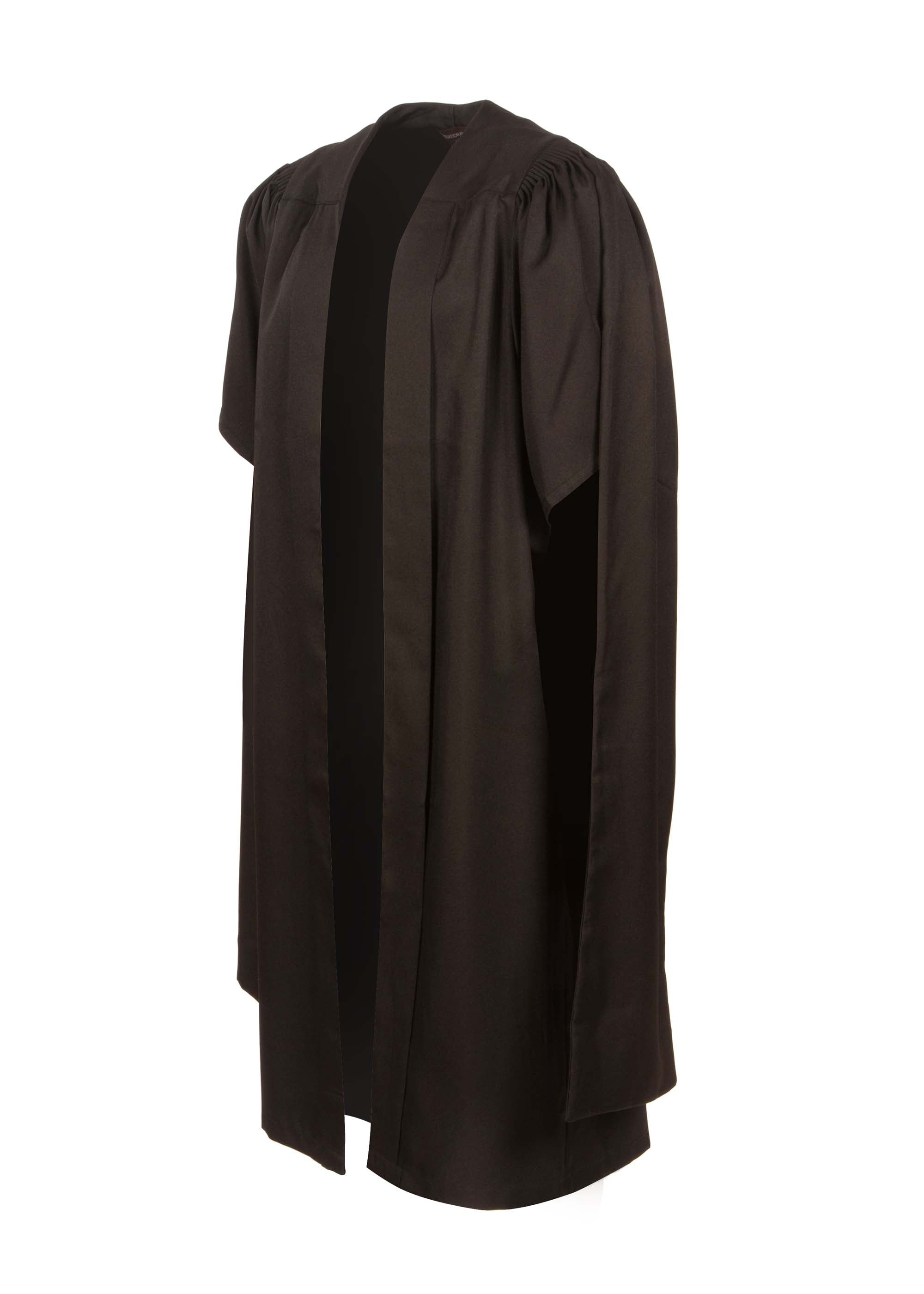 Masters Graduation Gown, Cap & Hood Set