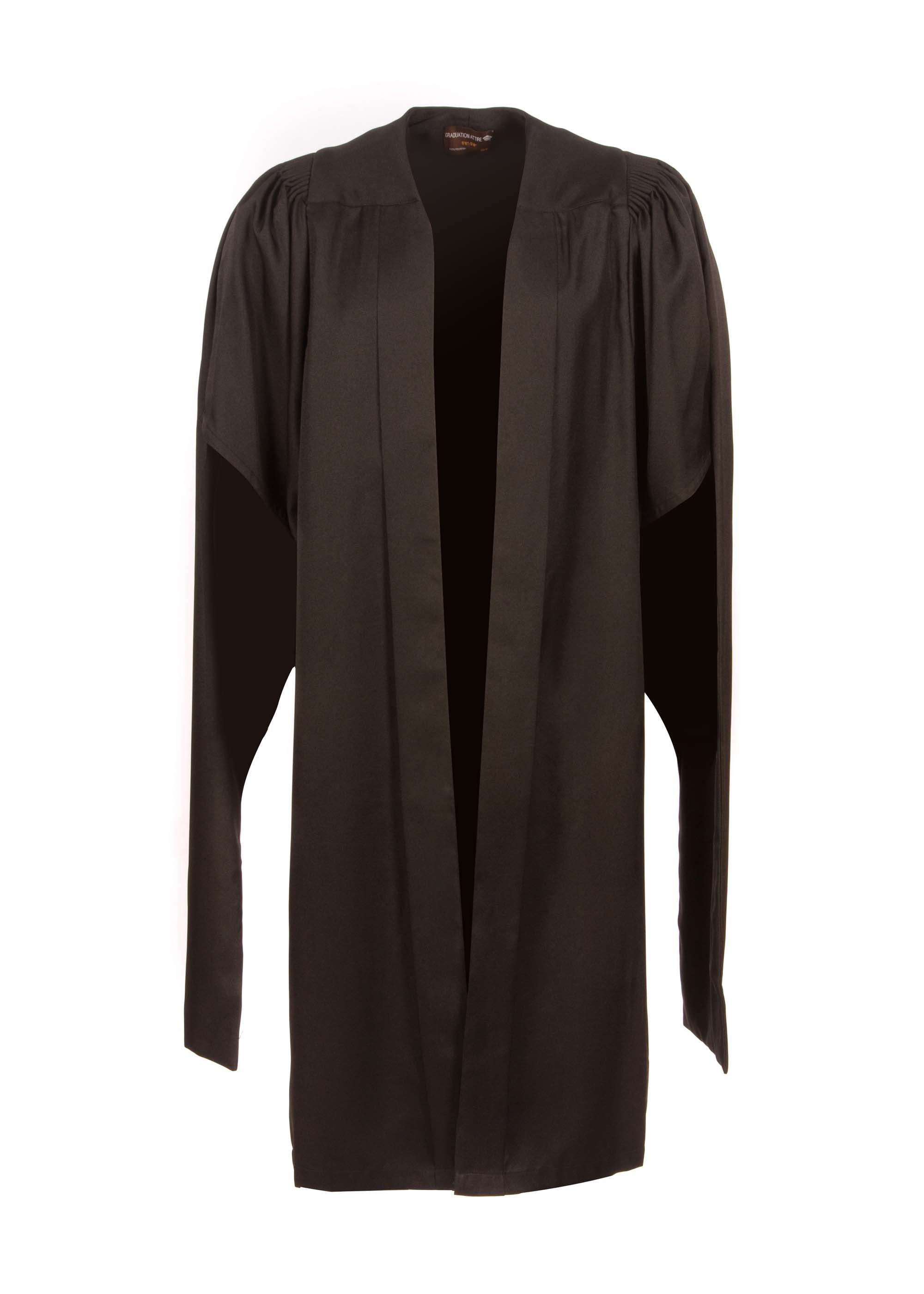 Masters Graduation Gown, Cap & Hood Set
