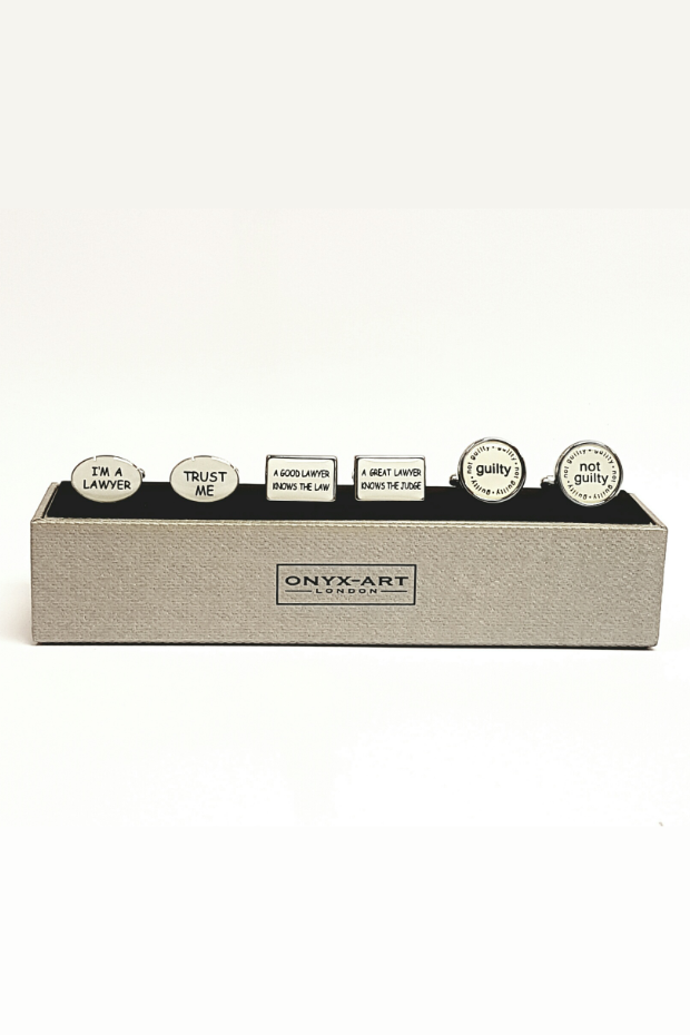 Onyx-Art Legal Cufflinks - Gift Set
