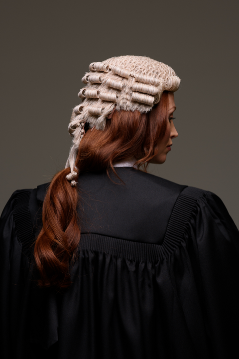 Traditional Barrister’s Wig - Grey & White