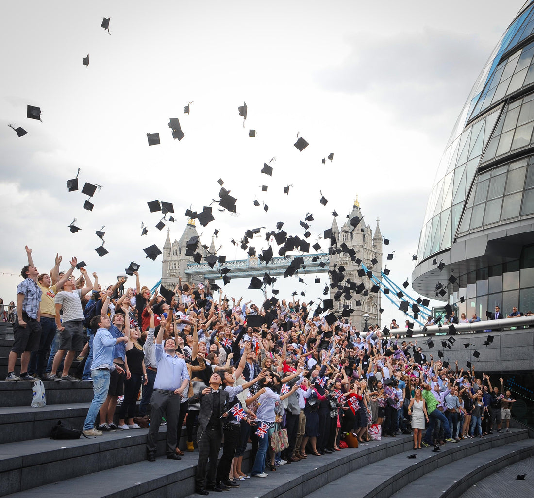 London students break Guinness world record for largest mortarboard toss - with a little help from us ;)