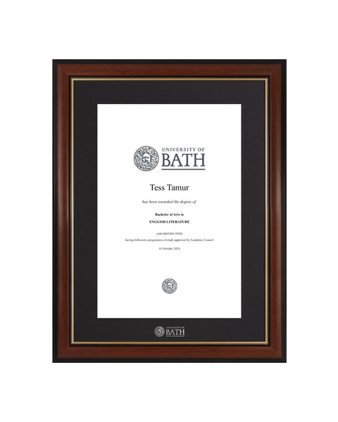 University of Bath | Branded Certificate Display Frame