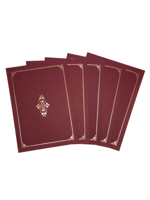 Embellished Certificate and Document Cover - 5 Pack