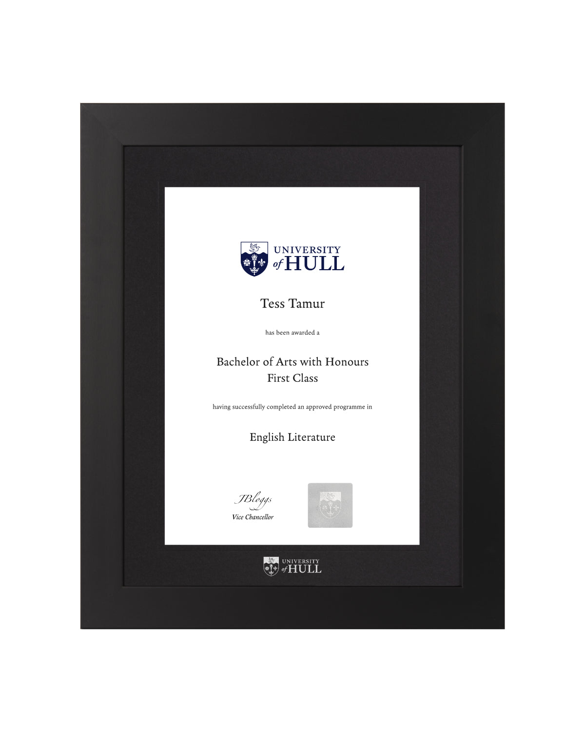 University of Hull | Branded Certificate Display Frame