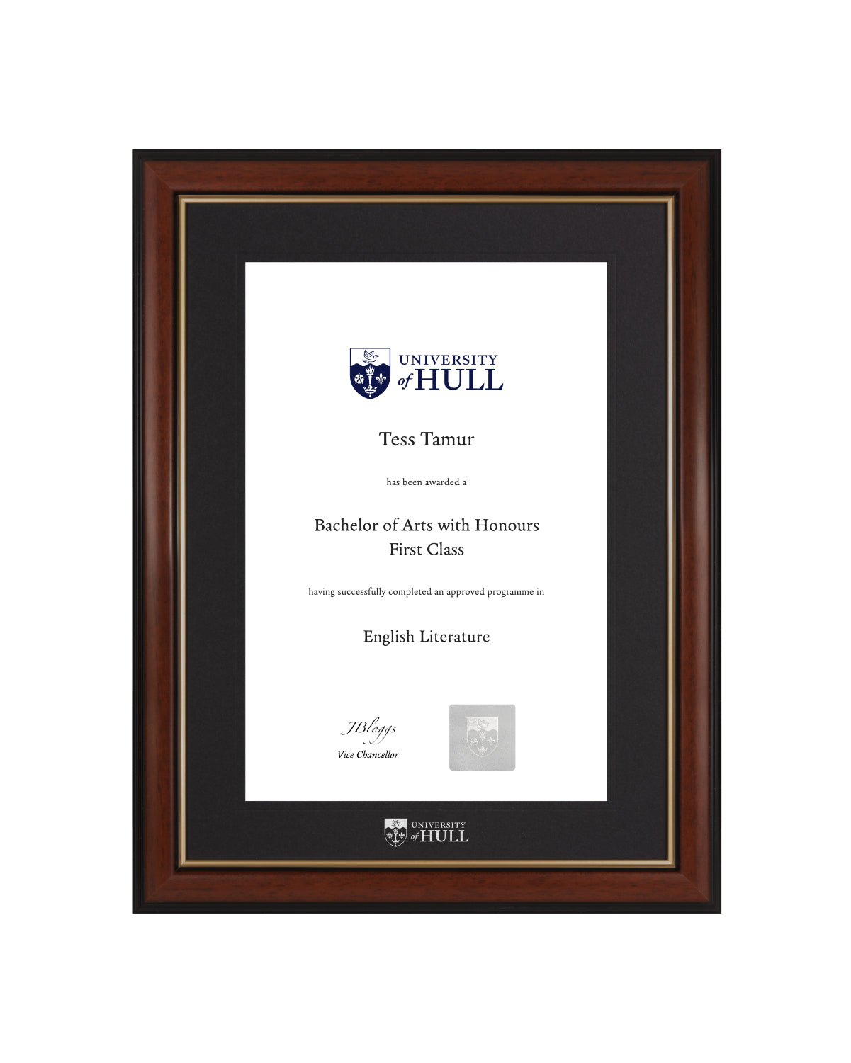 University of Hull | Branded Certificate Display Frame