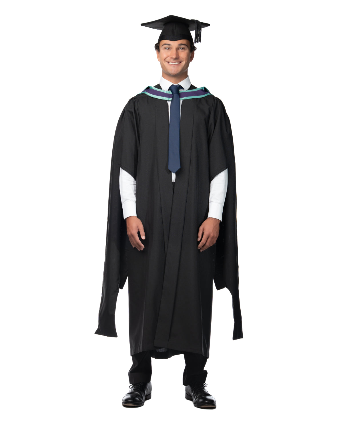Loughborough University Postgraduate Gown, Hood & Hat Set