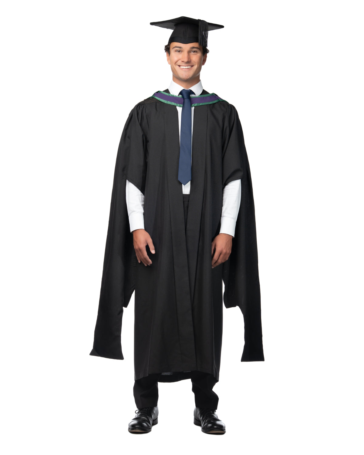 Loughborough University Postgraduate Gown, Hood & Hat Set
