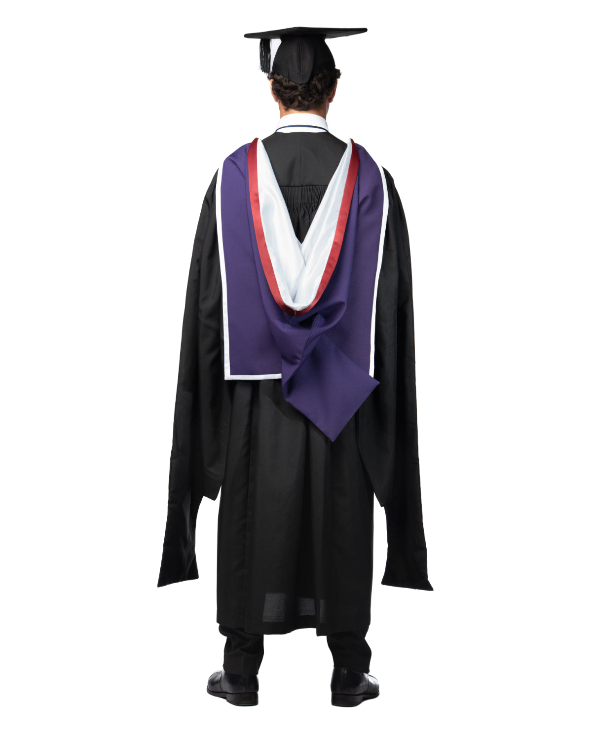 Loughborough University Postgraduate Gown, Hood & Hat Set
