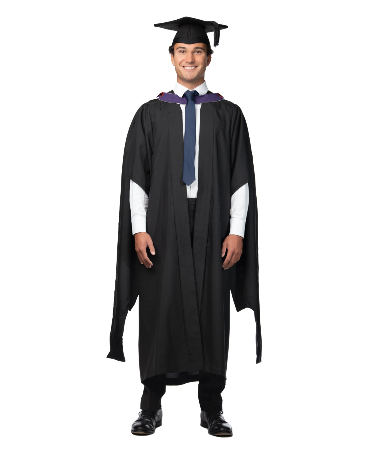 Loughborough University Postgraduate Gown, Hood & Hat Set