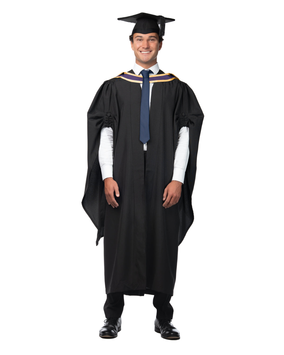 Loughborough University Postgraduate Gown, Hood & Hat Set