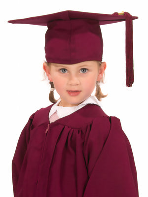 Matte Nursery Graduation Gown and Cap