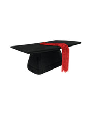 University of Salford Felt Mortarboard with Red Tassel