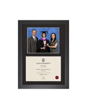 Heriot-Watt University - Dual Graduation Certificate and Photo Frame - Modern Style