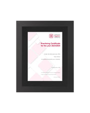 Tailor De Jure - Certificate Display Frame - Modern Style