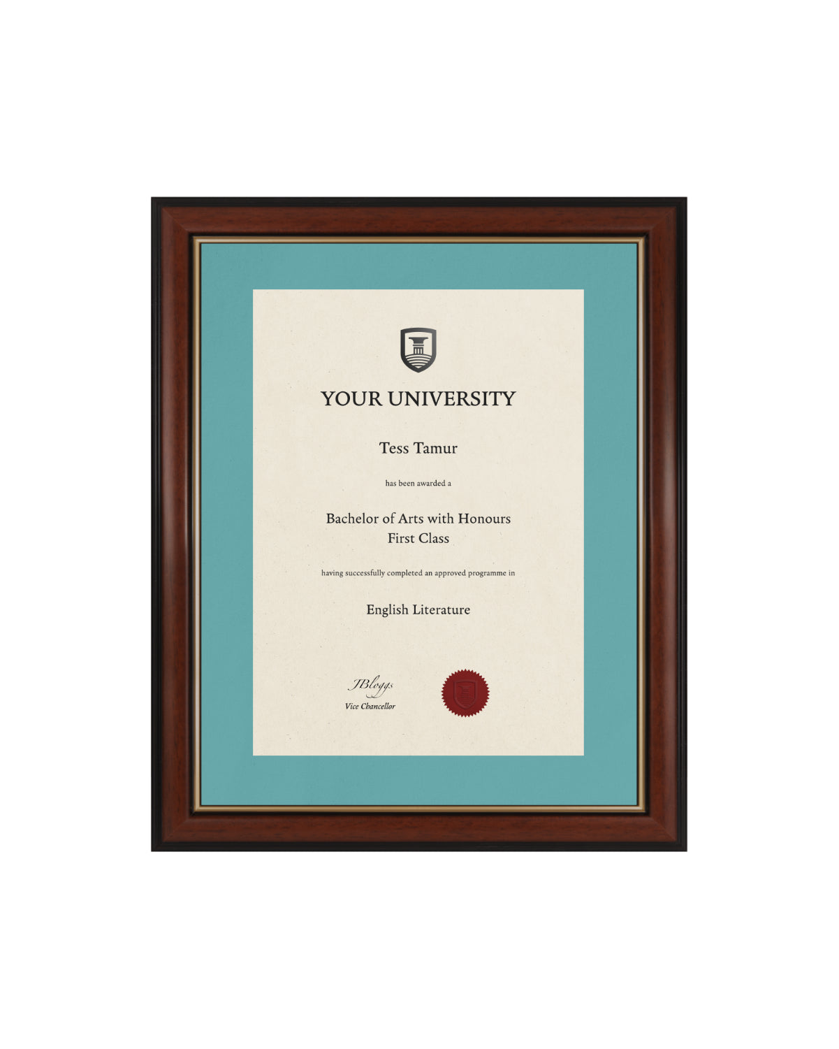 University of Northampton Degree / Certificate Display Frame - Traditional Style