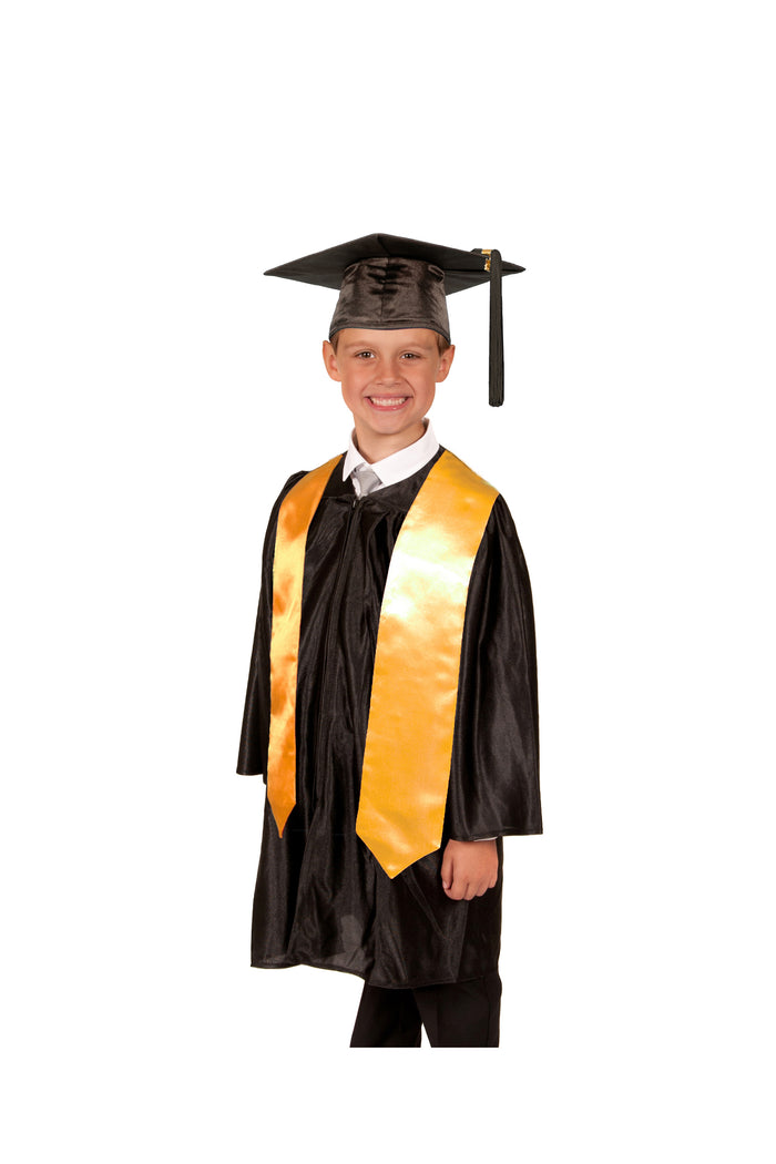 Shiny Primary School Graduation Gown, Cap and Stole Graduation Attire