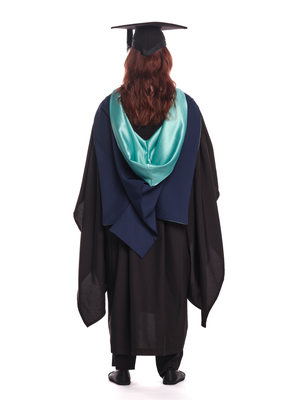 Open University Bachelors Gown and Hood | Graduation gown, Business casual  outfits, Casual party outfit