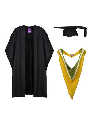 University of Bath | BA | Bachelor of Arts Gown, Cap and Hood Set