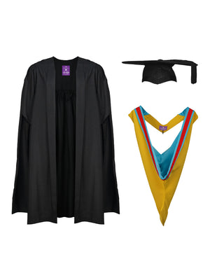 University of Bath | MPhil | Master of Philosophy Gown, Cap and Hood Set