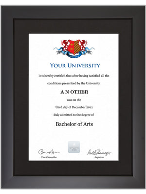Imperial College London Degree / Certificate Display Frame - Modern Style