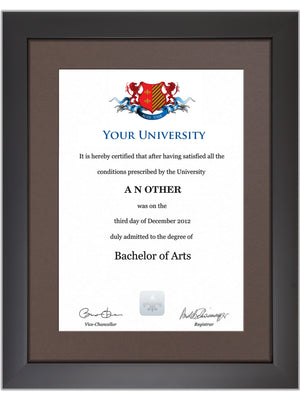 Imperial College London Degree / Certificate Display Frame - Modern Style