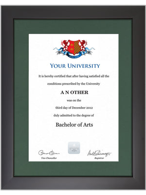 Imperial College London Degree / Certificate Display Frame - Modern Style
