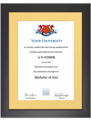 Imperial College London Degree / Certificate Display Frame - Modern Style