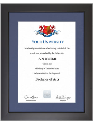 Imperial College London Degree / Certificate Display Frame - Modern Style