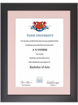 Imperial College London Degree / Certificate Display Frame - Modern Style