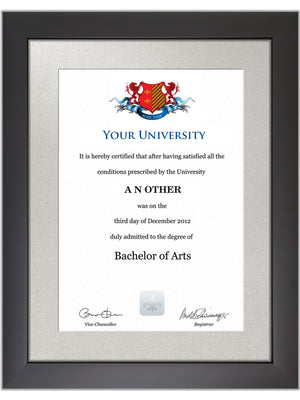 Imperial College London Degree / Certificate Display Frame - Modern Style
