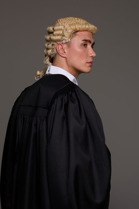 Barristers Gown, Wig and Band Set - Blonde