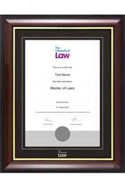 University of Law Embossed Degree / Certificate Display Frame