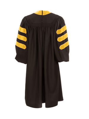 American Doctoral Gown with Piping