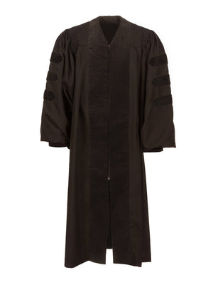 American Doctoral Gown with No Piping
