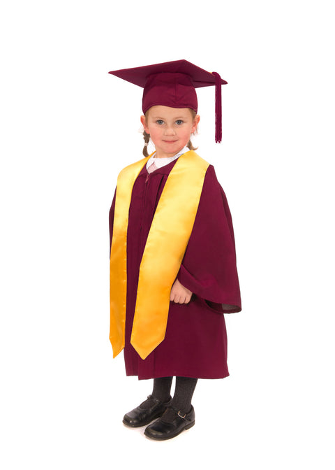 Matte Nursery Graduation Gown, Cap and Stole