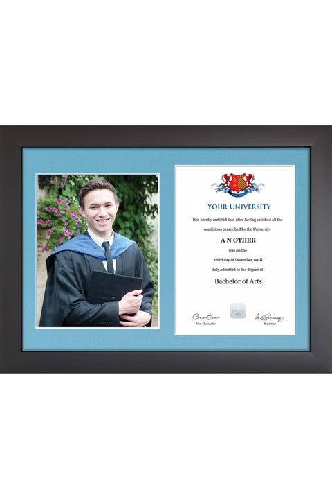 Newcastle University - Dual Graduation Certificate and Photo Frame - Modern Style