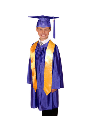 Shiny Primary School Graduation Gown, Cap and Stole